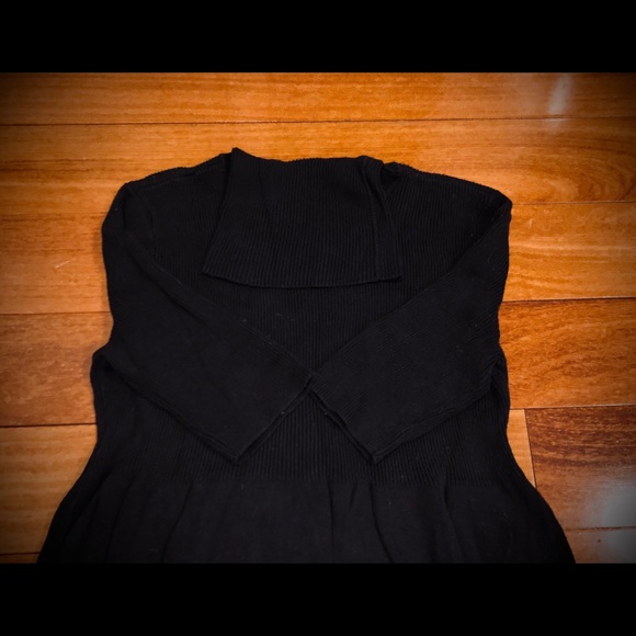 Empire Waist Cotton Knit Tunic Top / Sweater - Picture 2 of 3